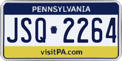 PA license plate JSQ2264