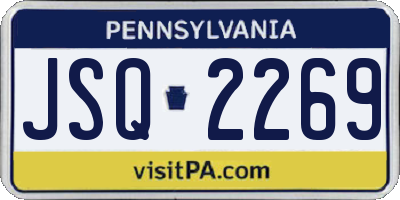 PA license plate JSQ2269