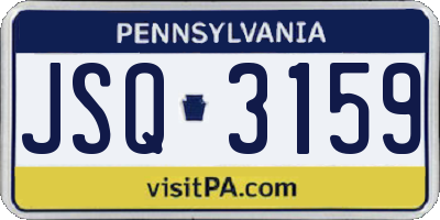 PA license plate JSQ3159