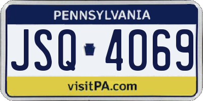 PA license plate JSQ4069