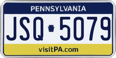 PA license plate JSQ5079