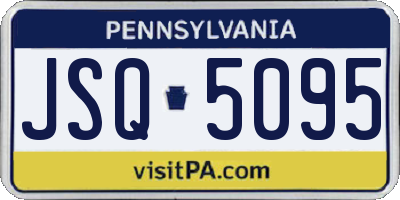 PA license plate JSQ5095