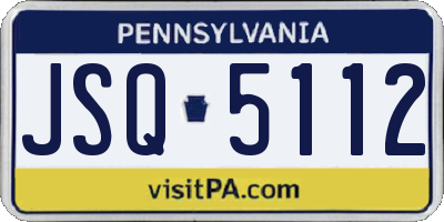 PA license plate JSQ5112