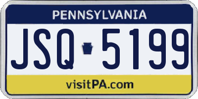 PA license plate JSQ5199