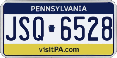 PA license plate JSQ6528