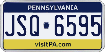 PA license plate JSQ6595