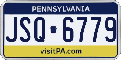 PA license plate JSQ6779