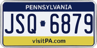 PA license plate JSQ6879