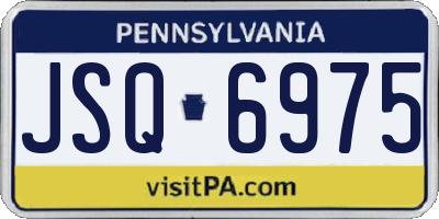 PA license plate JSQ6975
