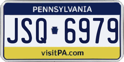 PA license plate JSQ6979