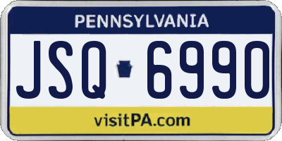 PA license plate JSQ6990