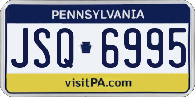 PA license plate JSQ6995
