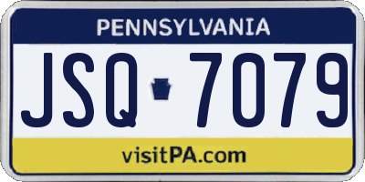 PA license plate JSQ7079