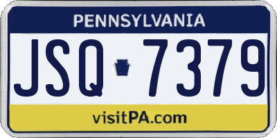 PA license plate JSQ7379