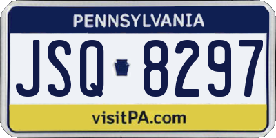 PA license plate JSQ8297