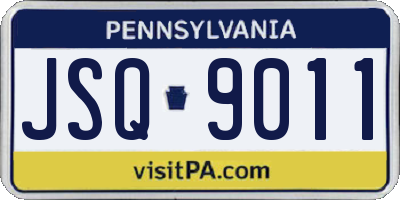 PA license plate JSQ9011