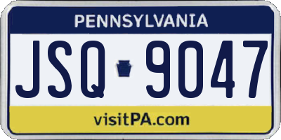 PA license plate JSQ9047