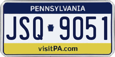PA license plate JSQ9051