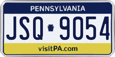 PA license plate JSQ9054