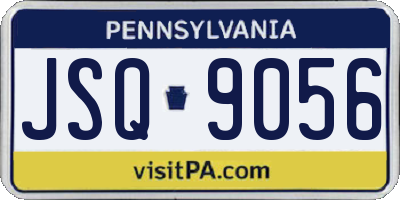 PA license plate JSQ9056