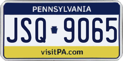 PA license plate JSQ9065