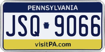 PA license plate JSQ9066