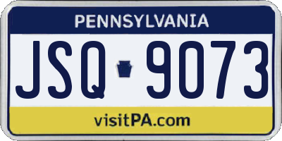 PA license plate JSQ9073