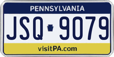 PA license plate JSQ9079