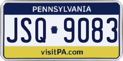 PA license plate JSQ9083