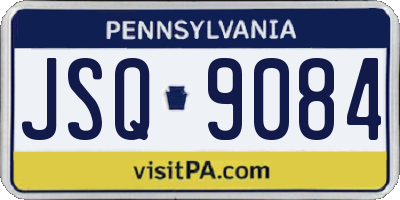 PA license plate JSQ9084