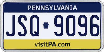 PA license plate JSQ9096