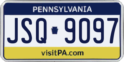 PA license plate JSQ9097