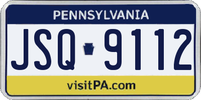 PA license plate JSQ9112