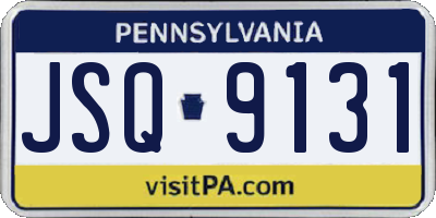 PA license plate JSQ9131