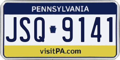PA license plate JSQ9141