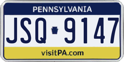 PA license plate JSQ9147