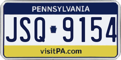 PA license plate JSQ9154