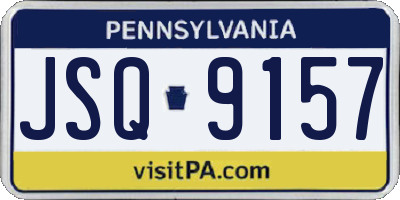 PA license plate JSQ9157