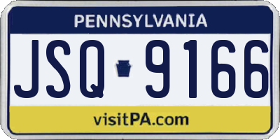 PA license plate JSQ9166