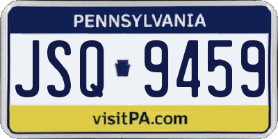 PA license plate JSQ9459