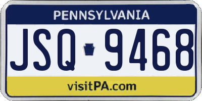 PA license plate JSQ9468