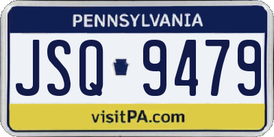 PA license plate JSQ9479