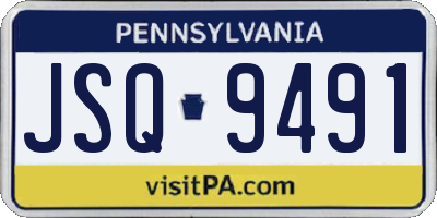 PA license plate JSQ9491