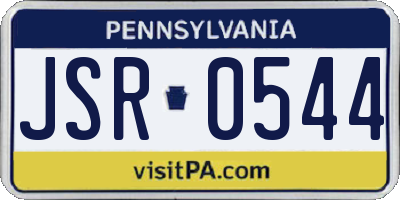 PA license plate JSR0544