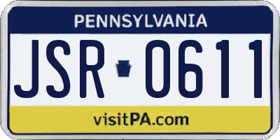 PA license plate JSR0611