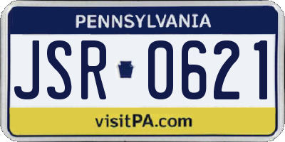 PA license plate JSR0621