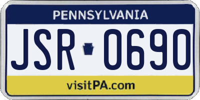 PA license plate JSR0690