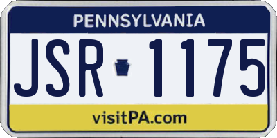 PA license plate JSR1175