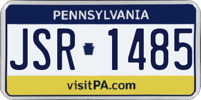 PA license plate JSR1485