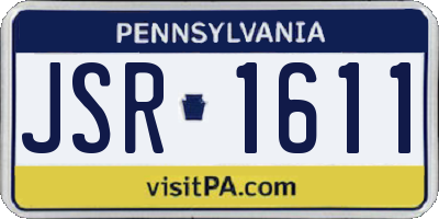 PA license plate JSR1611